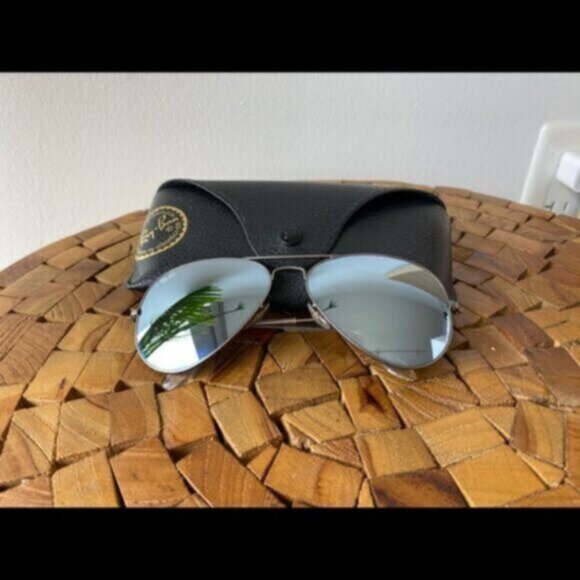 NEW Ray-Ban Aviator Classic Silver RB 3026 Sunglasses - Picture 13 of 14